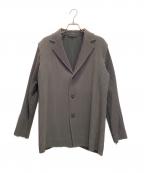 HOMME PLISSE ISSEY MIYAKEオム プリッセ イッセイ ミヤケ）の古着「テーラード プリーツジャケット」｜オリーブ