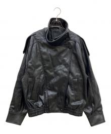 ZARA（ザラ）の古着「フェイクレザージャケット」｜ブラック
