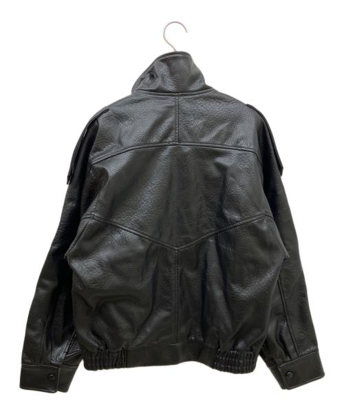 ZARA（ザラ）ZARA (ザラ) フェイクレザージャケット ブラック サイズ:Sの古着・服飾アイテム