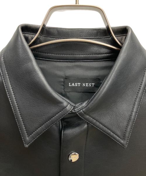 LAST NEST（ラストネスト）LAST NEST (ラストネスト) フェイクレザージャケット ブラック サイズ:XLの古着・服飾アイテム