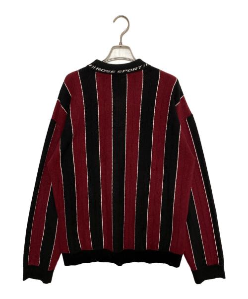 MARTINE ROSE（マーティン・ローズ）MARTINE ROSE (マーティン・ローズ) SPORTY LOGO POLO レッド×ブラック サイズ:Mの古着・服飾アイテム