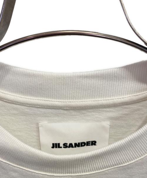 JIL SANDER（ジルサンダー）JIL SANDER (ジルサンダー) オーバーサイズロゴTシャツ ホワイト サイズ:XLの古着・服飾アイテム