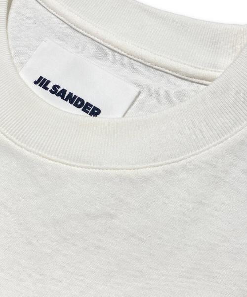 JIL SANDER（ジルサンダー）JIL SANDER (ジルサンダー) オーバーサイズロゴTシャツ ホワイト サイズ:XLの古着・服飾アイテム