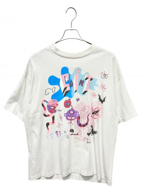 SAINT MICHAEL（セントマイケル）SAINT MICHAEL (セントマイケル) SS TEE / DAY OF THE FREAKS ホワイト サイズ:XLの古着・服飾アイテム