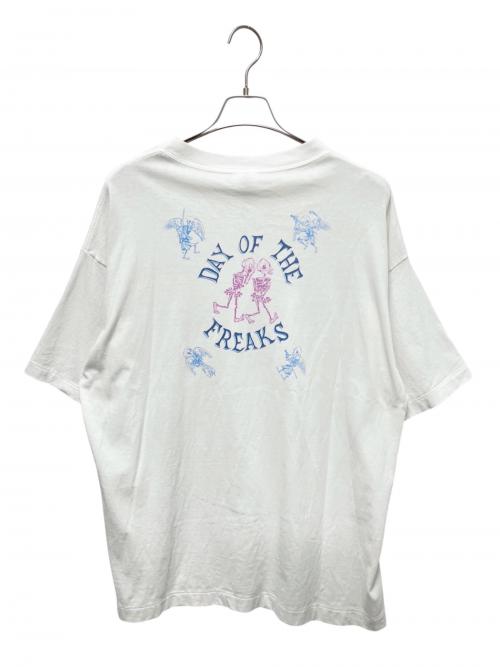 SAINT MICHAEL（セントマイケル）SAINT MICHAEL (セントマイケル) SS TEE / DAY OF THE FREAKS ホワイト サイズ:XLの古着・服飾アイテム