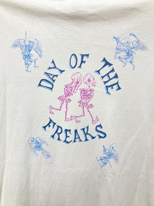 SAINT MICHAEL（セントマイケル）SAINT MICHAEL (セントマイケル) SS TEE / DAY OF THE FREAKS ホワイト サイズ:XLの古着・服飾アイテム