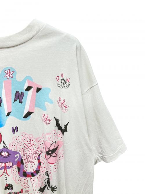 SAINT MICHAEL（セントマイケル）SAINT MICHAEL (セントマイケル) SS TEE / DAY OF THE FREAKS ホワイト サイズ:XLの古着・服飾アイテム