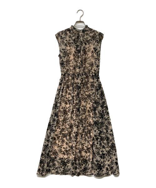 ANAYI（アナイ）ANAYI (アナイ) モノトーンシルエットプリントワンピース ピンク サイズ:36の古着・服飾アイテム