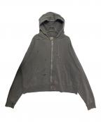 SAINT MICHAELセントマイケル）の古着「ZIP PARKA DAMAGE」｜ブラック
