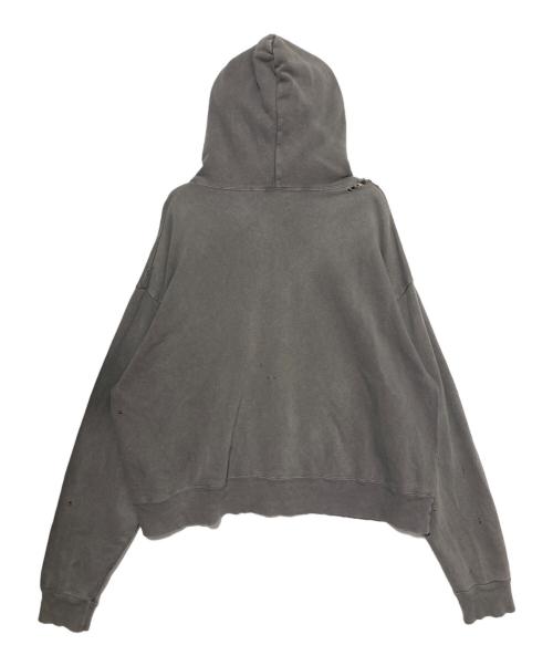 SAINT MICHAEL（セントマイケル）SAINT MICHAEL (セントマイケル) ZIP PARKA DAMAGE ブラック サイズ:Mの古着・服飾アイテム