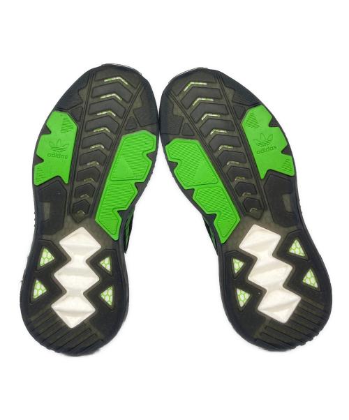 adidas（アディダス）adidas (アディダス) kawasaki (カワサキ) ZX 5K Boost Ninja ブラック×グリーン サイズ:SIZE 25.5cmの古着・服飾アイテム