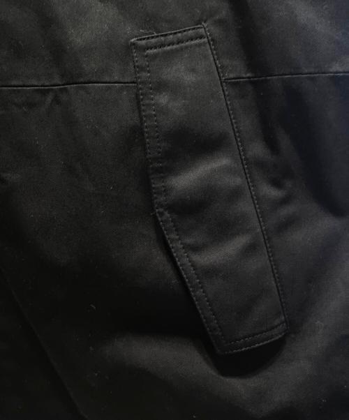 LOEWE（ロエベ）LOEWE (ロエベ) アナグラムロゴレザーパッチ コットン フーデッドジャケット ブラック サイズ:50の古着・服飾アイテム