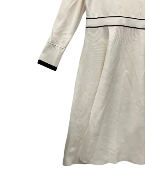 CELFORD（セルフォード）CELFORD (セルフォード) ボウタイニットワンピース ホワイト サイズ:38の古着・服飾アイテム