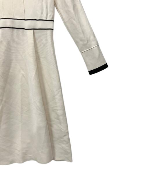 CELFORD（セルフォード）CELFORD (セルフォード) ボウタイニットワンピース ホワイト サイズ:38の古着・服飾アイテム