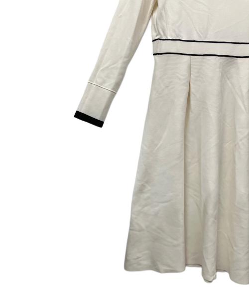 CELFORD（セルフォード）CELFORD (セルフォード) ボウタイニットワンピース ホワイト サイズ:38の古着・服飾アイテム