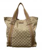 GUCCIグッチ）の古着「GGキャンバストートバッグ」｜ベージュ