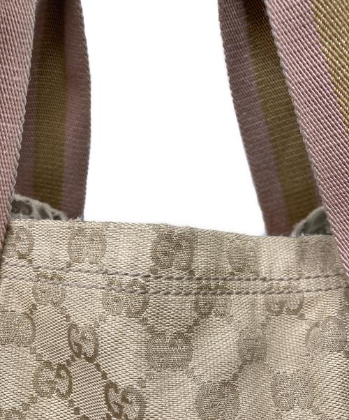 GUCCI（グッチ）GUCCI (グッチ) GGキャンバストートバッグ ベージュの古着・服飾アイテム
