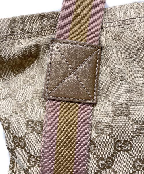GUCCI（グッチ）GUCCI (グッチ) GGキャンバストートバッグ ベージュの古着・服飾アイテム