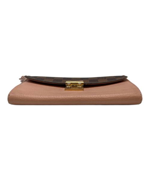 LOUIS VUITTON（ルイ ヴィトン）LOUIS VUITTON (ルイ ヴィトン) ダミエ ポルトフォイユ クロワゼット マグノリア ブラウンの古着・服飾アイテム