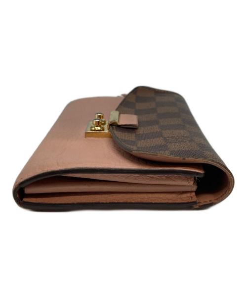LOUIS VUITTON（ルイ ヴィトン）LOUIS VUITTON (ルイ ヴィトン) ダミエ ポルトフォイユ クロワゼット マグノリア ブラウンの古着・服飾アイテム