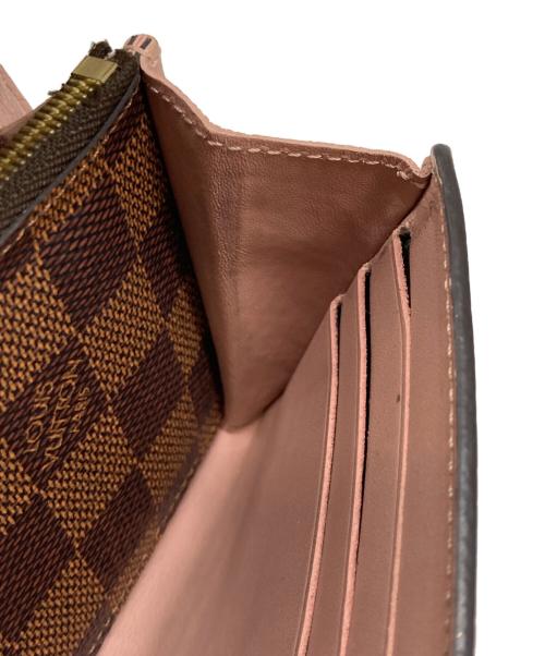 LOUIS VUITTON（ルイ ヴィトン）LOUIS VUITTON (ルイ ヴィトン) ダミエ ポルトフォイユ クロワゼット マグノリア ブラウンの古着・服飾アイテム