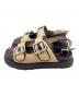 luca grossi (ルカグロッシ) ラフィア ベルトサンダル ベージュ×ブラック サイズ:SIZE 36：8000円
