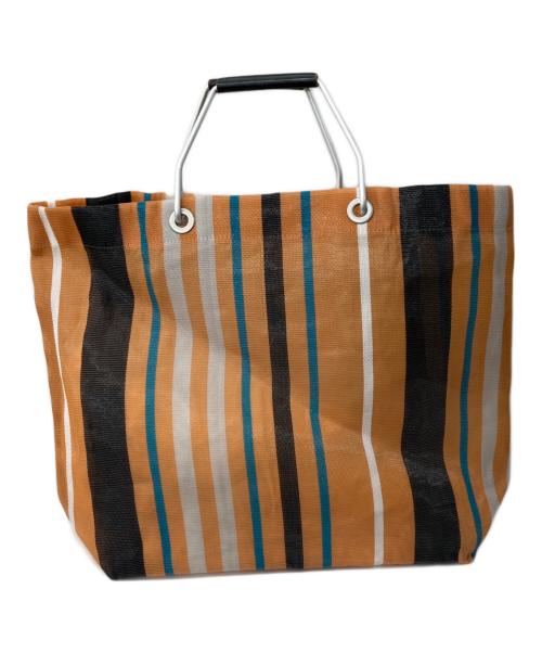 MARNI（マルニ）MARNI (マルニ) MARKET STRIPE BAG オレンジの古着・服飾アイテム