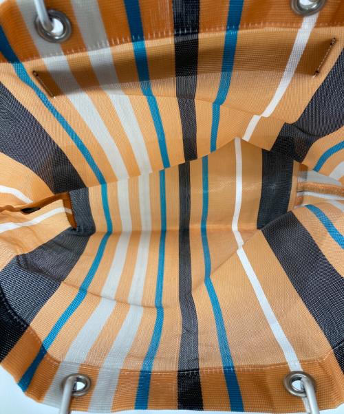 MARNI（マルニ）MARNI (マルニ) MARKET STRIPE BAG オレンジの古着・服飾アイテム