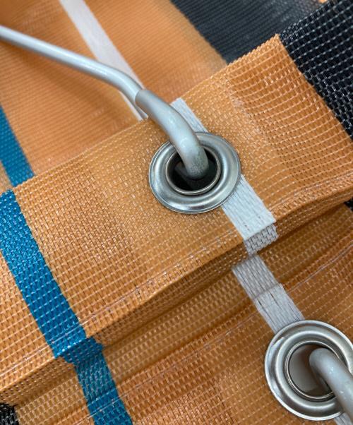 MARNI（マルニ）MARNI (マルニ) MARKET STRIPE BAG オレンジの古着・服飾アイテム