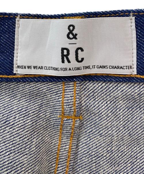 &RC（アンドアールシー）&RC (アンドアールシー) カーヴィーデニムパンツ インディゴ サイズ:38の古着・服飾アイテム