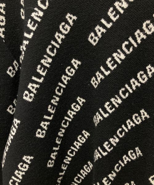 BALENCIAGA（バレンシアガ）BALENCIAGA (バレンシアガ) All-over logo knit(オールオーバーロゴニット)/総柄ニット ブラック サイズ:Lの古着・服飾アイテム