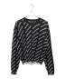 BALENCIAGA（バレンシアガ）の古着「All-over logo knit(オールオーバーロゴニット)/総柄ニット」｜ブラック