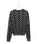BALENCIAGA (バレンシアガ) All-over logo knit(オールオーバーロゴニット)/総柄ニット ブラック サイズ:L：50000円