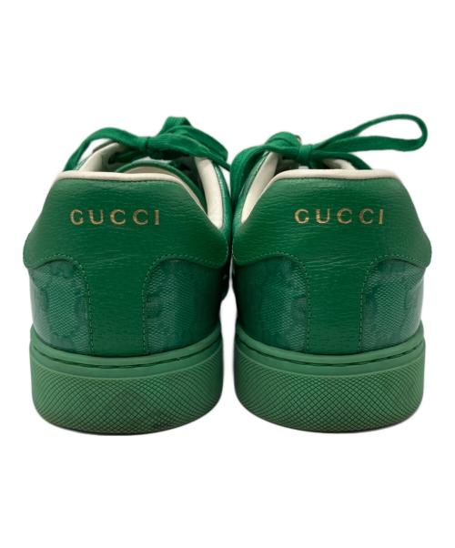 GUCCI（グッチ）GUCCI (グッチ) GGクリスタルエーススニーカー グリーン サイズ:7の古着・服飾アイテム