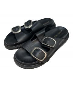 中古・古着通販】YELLO (イエロー) GILL PLATFORM SANDALS ブラック