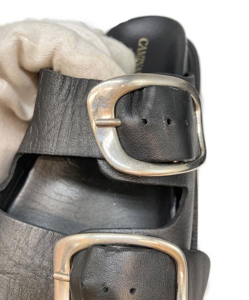 Caminando（カミナンド）Caminando (カミナンド) DOUBLE BUCKLE SANDALS ブラック サイズ:SIZE 8の古着・服飾アイテム