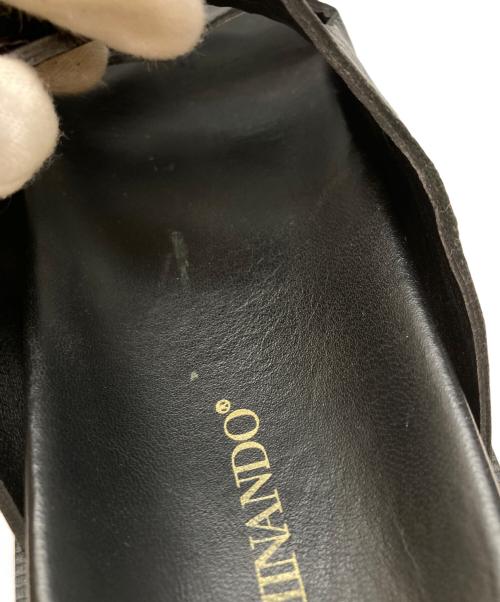 Caminando（カミナンド）Caminando (カミナンド) DOUBLE BUCKLE SANDALS ブラック サイズ:SIZE 8の古着・服飾アイテム