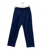 adidas×clubhausアディダス×クラブハウス）の古着「Wide Tapered Pants(ワイド テーパード パンツ)」｜ネイビー