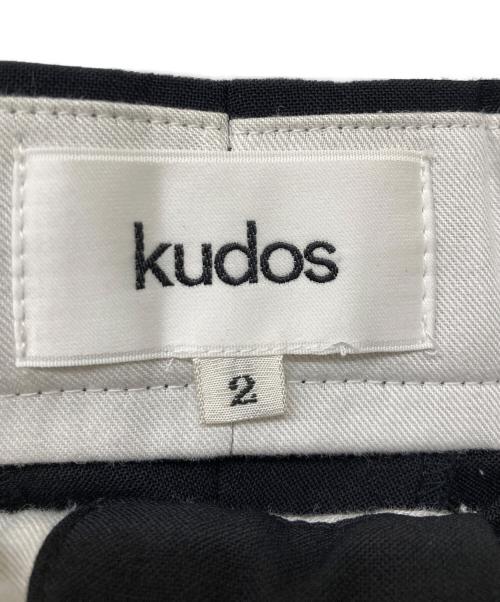 kudos（クードス）kudos (クードス) 20AW OPTICAL ILLUSION TROUSERS ブラック サイズ:2の古着・服飾アイテム
