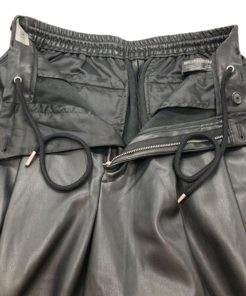 ZARA（ザラ）ZARA (ザラ) MAISON SPECIAL (メゾンスペシャル) Fake Leather Wide Leg Pants(フェイク レザー ワイド レッグ パンツ) ブラック サイズ:sizeSの古着・服飾アイテム