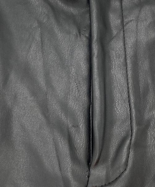 ZARA（ザラ）ZARA (ザラ) MAISON SPECIAL (メゾンスペシャル) Fake Leather Wide Leg Pants(フェイク レザー ワイド レッグ パンツ) ブラック サイズ:sizeSの古着・服飾アイテム