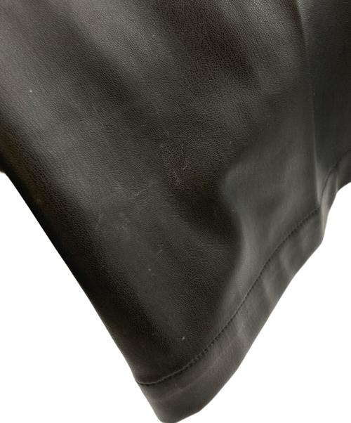 ZARA（ザラ）ZARA (ザラ) MAISON SPECIAL (メゾンスペシャル) Fake Leather Wide Leg Pants(フェイク レザー ワイド レッグ パンツ) ブラック サイズ:sizeSの古着・服飾アイテム
