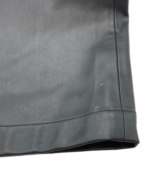 ZARA（ザラ）ZARA (ザラ) MAISON SPECIAL (メゾンスペシャル) Fake Leather Wide Leg Pants(フェイク レザー ワイド レッグ パンツ) ブラック サイズ:sizeSの古着・服飾アイテム