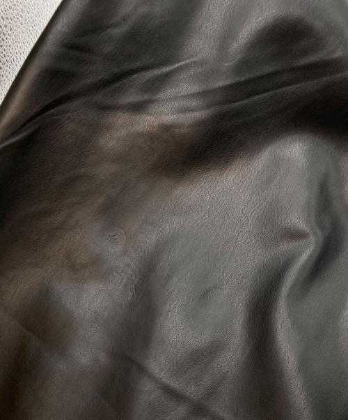 ZARA（ザラ）ZARA (ザラ) MAISON SPECIAL (メゾンスペシャル) Fake Leather Wide Leg Pants(フェイク レザー ワイド レッグ パンツ) ブラック サイズ:sizeSの古着・服飾アイテム