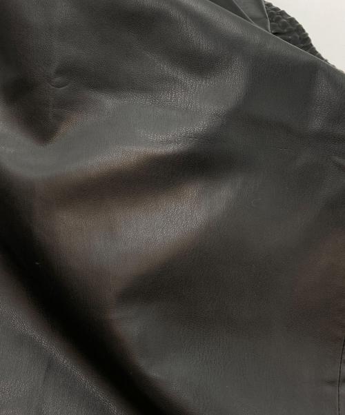 ZARA（ザラ）ZARA (ザラ) MAISON SPECIAL (メゾンスペシャル) Fake Leather Wide Leg Pants(フェイク レザー ワイド レッグ パンツ) ブラック サイズ:sizeSの古着・服飾アイテム