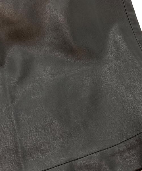 ZARA（ザラ）ZARA (ザラ) MAISON SPECIAL (メゾンスペシャル) Fake Leather Wide Leg Pants(フェイク レザー ワイド レッグ パンツ) ブラック サイズ:sizeSの古着・服飾アイテム
