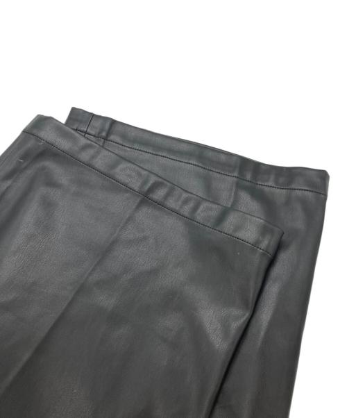 ZARA（ザラ）ZARA (ザラ) MAISON SPECIAL (メゾンスペシャル) Fake Leather Wide Leg Pants(フェイク レザー ワイド レッグ パンツ) ブラック サイズ:sizeSの古着・服飾アイテム
