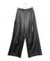ZARA（ザラ）の古着「Fake Leather Wide Leg Pants(フェイク レザー ワイド レッグ パンツ)」｜ブラック