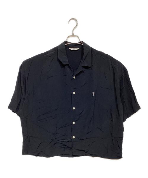 COOTIE PRODUCTIONS（クーティープロダクツ）COOTIE PRODUCTIONS (クーティープロダクツ) Rayon Open-Neck S/S Shirt ブラック サイズ:Mの古着・服飾アイテム