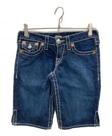 TRUE RELIGION（トゥルー レリジョン）の古着「デニムハーフパンツ」｜インディゴ